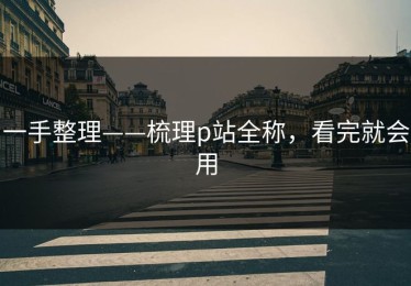 一手整理——梳理p站全称，看完就会用