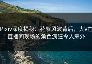 Pixiv深度揭秘：花絮风波背后，大V在直播间现场的角色疯狂令人意外