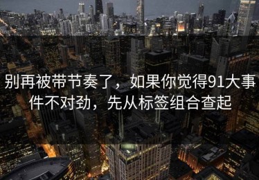 别再被带节奏了，如果你觉得91大事件不对劲，先从标签组合查起