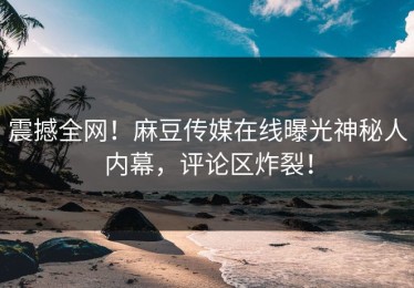 震撼全网！麻豆传媒在线曝光神秘人内幕，评论区炸裂！