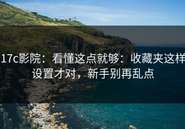 17c影院：看懂这点就够：收藏夹这样设置才对，新手别再乱点