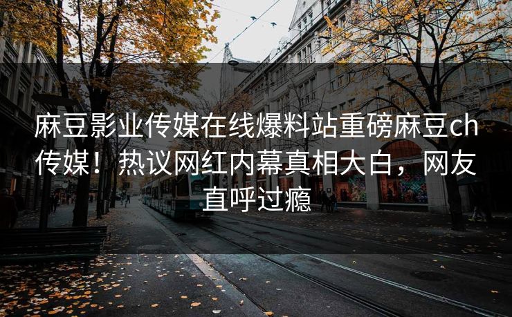 麻豆影业传媒在线爆料站重磅麻豆ch传媒！热议网红内幕真相大白，网友直呼过瘾