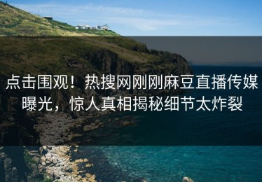 点击围观！热搜网刚刚麻豆直播传媒曝光，惊人真相揭秘细节太炸裂