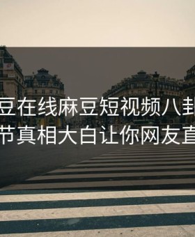 网曝麻豆在线麻豆短视频八卦，热门明星细节真相大白让你网友直呼过瘾