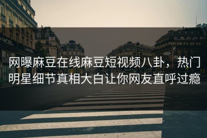 网曝麻豆在线麻豆短视频八卦，热门明星细节真相大白让你网友直呼过瘾